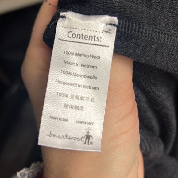 Smartwool men’s large quarter zip Heather gray - Picture 4 of 4